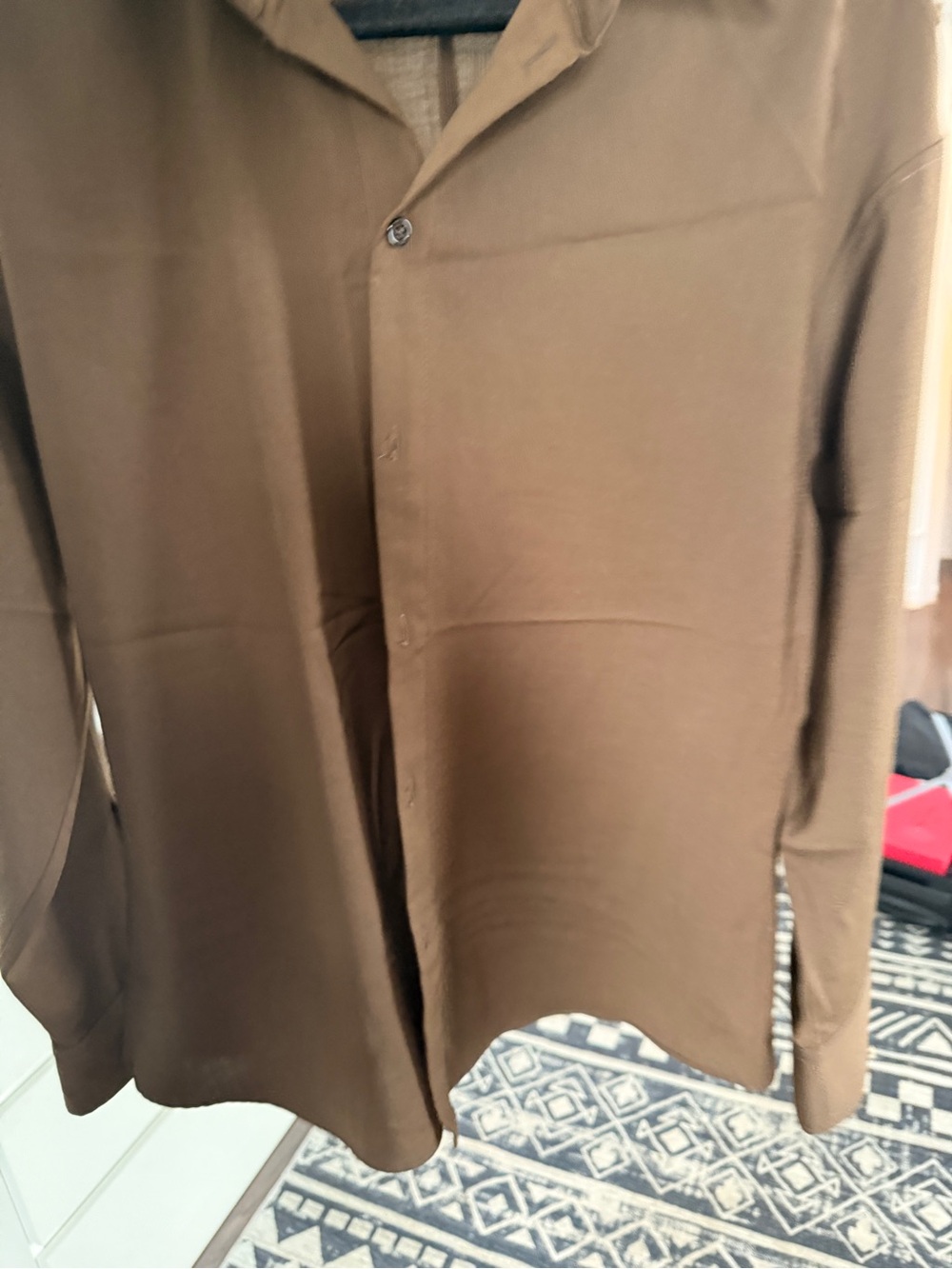 Zara Dark Brown Tailored Button - Picture 10 of 16